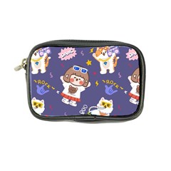 Girl Cartoon Background Pattern Coin Purse