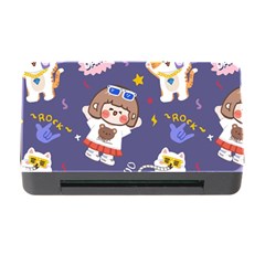 Girl Cartoon Background Pattern Memory Card Reader with CF