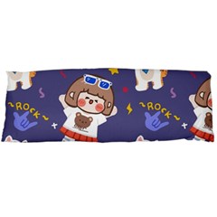 Girl Cartoon Background Pattern Body Pillow Case (Dakimakura)