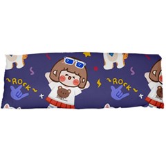 Girl Cartoon Background Pattern Body Pillow Case Dakimakura (Two Sides)