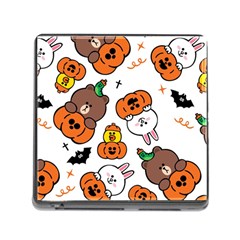 Illustration Pumpkin Bear Bat Bunny Chicken Memory Card Reader (square 5 Slot)