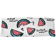 Illustration Watermelon Fruit Sweet Slicee Body Pillow Case Dakimakura (two Sides) by Sudhe