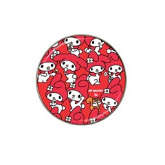 Rabbit Background Cartoon Hat Clip Ball Marker