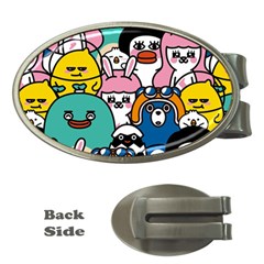 Illustration Animals Cartoon Background Pattern Money Clips (oval) 