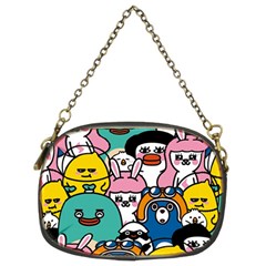 Illustration Animals Cartoon Background Pattern Chain Purse (two Sides) by Sudhe