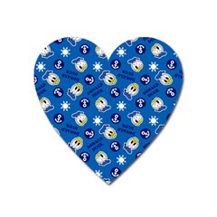 Illustration Duck Cartoon Background Heart Magnet