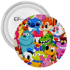 Illustration Cartoon Character Animal Cute 3  Buttons