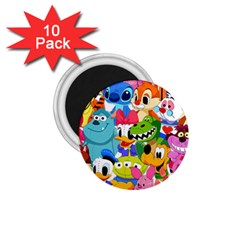 Illustration Cartoon Character Animal Cute 1 75  Magnets (10 Pack) 