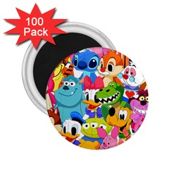 Illustration Cartoon Character Animal Cute 2 25  Magnets (100 Pack) 