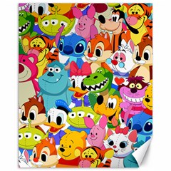 Illustration Cartoon Character Animal Cute Canvas 11  X 14 