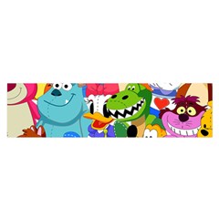 Illustration Cartoon Character Animal Cute Oblong Satin Scarf (16  X 60 )