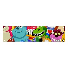 Illustration Cartoon Character Animal Cute Banner And Sign 4  X 1 