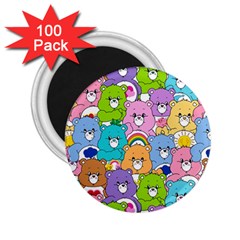Care Bears Bear Background Cartoon 2 25  Magnets (100 Pack)  by Sudhe