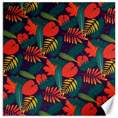 Leaves Pattern Wallpaper Seamless Canvas 16  X 16 