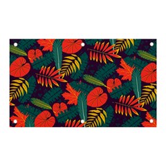 Leaves Pattern Wallpaper Seamless Banner And Sign 5  X 3 