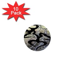 Black Love Browning Deer Camo 1  Mini Buttons (10 Pack) 