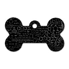 Medical Biology Detail Medicine Psychedelic Science Abstract Abstraction Chemistry Genetics Dog Tag Bone (two Sides)