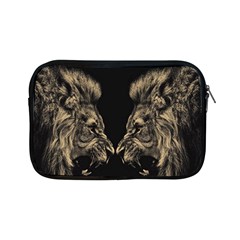 Animalsangry Male Lions Conflict Apple Ipad Mini Zipper Cases by Jancukart