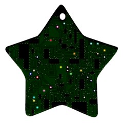 Board Conductors Circuits Ornament (star)