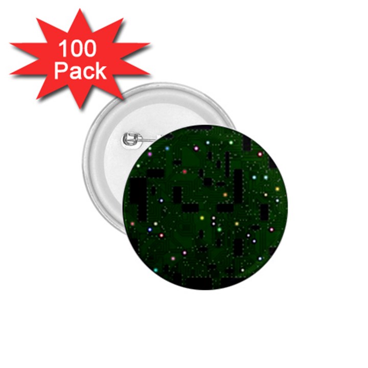 Board conductors circuits 1.75  Buttons (100 pack) 