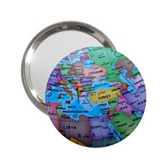 Globe World Map Maps Europe 2 25  Handbag Mirrors by Jancukart