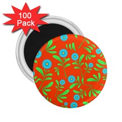 Background-texture-seamless-flowers 2 25  Magnets (100 Pack) 