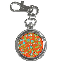 Background-texture-seamless-flowers Key Chain Watches