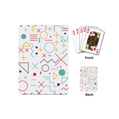 Mathematics Geometry Geometric Shape Euclidean Pattern Playing Cards Single Design (mini)