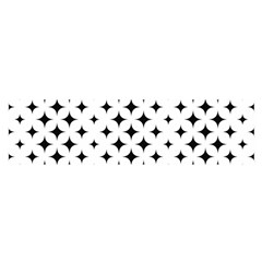 Pattern-whit Star Black Oblong Satin Scarf (16  X 60 ) by nateshop