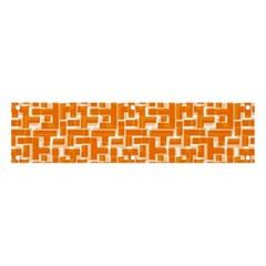 Illustration Orange Background Rectangles Pattern Banner And Sign 4  X 1  by Amaryn4rt