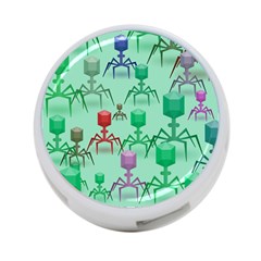 Bacteriophage Virus Army 4-port Usb Hub (one Side) by Amaryn4rt