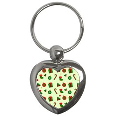 Illustration Festive Background Holiday Background Key Chain (heart) by Amaryn4rt