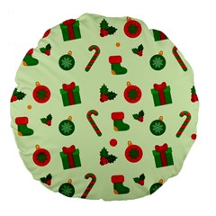 Illustration Festive Background Holiday Background Large 18  Premium Flano Round Cushions by Amaryn4rt