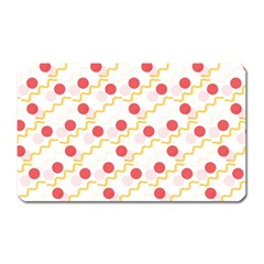 Illustration Abstract Line Pattern Dot Lines Decorative Magnet (rectangular) by Amaryn4rt