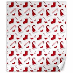Christmas Template Advent Cap Canvas 8  X 10  by Amaryn4rt