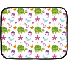 Turtles Animals Sea Life Fleece Blanket (mini) by Amaryn4rt