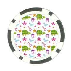 Turtles Animals Sea Life Poker Chip Card Guard (10 Pack) by Amaryn4rt