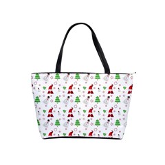 Santa Claus Snowman Christmas Xmas Classic Shoulder Handbag by Amaryn4rt