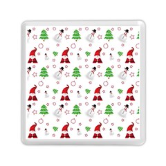 Santa Claus Snowman Christmas Xmas Memory Card Reader (square) by Amaryn4rt