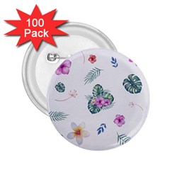 Template-flower 2 25  Buttons (100 Pack) 