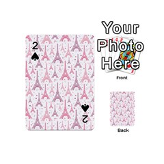 Eiffel Tower Pattern Wallpaper Playing Cards 54 Designs (mini) by Amaryn4rt