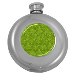 Oak Tree Nature Ongoing Pattern Round Hip Flask (5 Oz) by Mariart