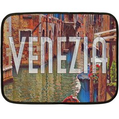 Venezia Boat Tour  Double Sided Fleece Blanket (mini)  by ConteMonfrey