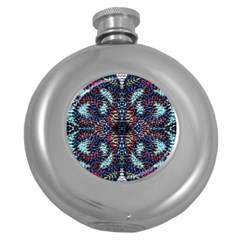 Blue Onn Burgundy Round Hip Flask (5 Oz)