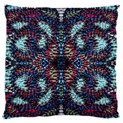 Blue Onn Burgundy Standard Flano Cushion Case (one Side) by kaleidomarblingart