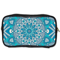 Mandala Blue Toiletries Bag (one Side) by zappwaits