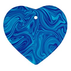 Abstract-pattern-art-desktop-shape Heart Ornament (two Sides)