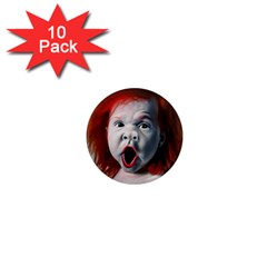 Son Of Clown Boy Illustration Portrait 1  Mini Magnet (10 pack) 