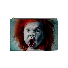 Son Of Clown Boy Illustration Portrait Cosmetic Bag (Medium)
