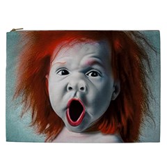 Son Of Clown Boy Illustration Portrait Cosmetic Bag (XXL)